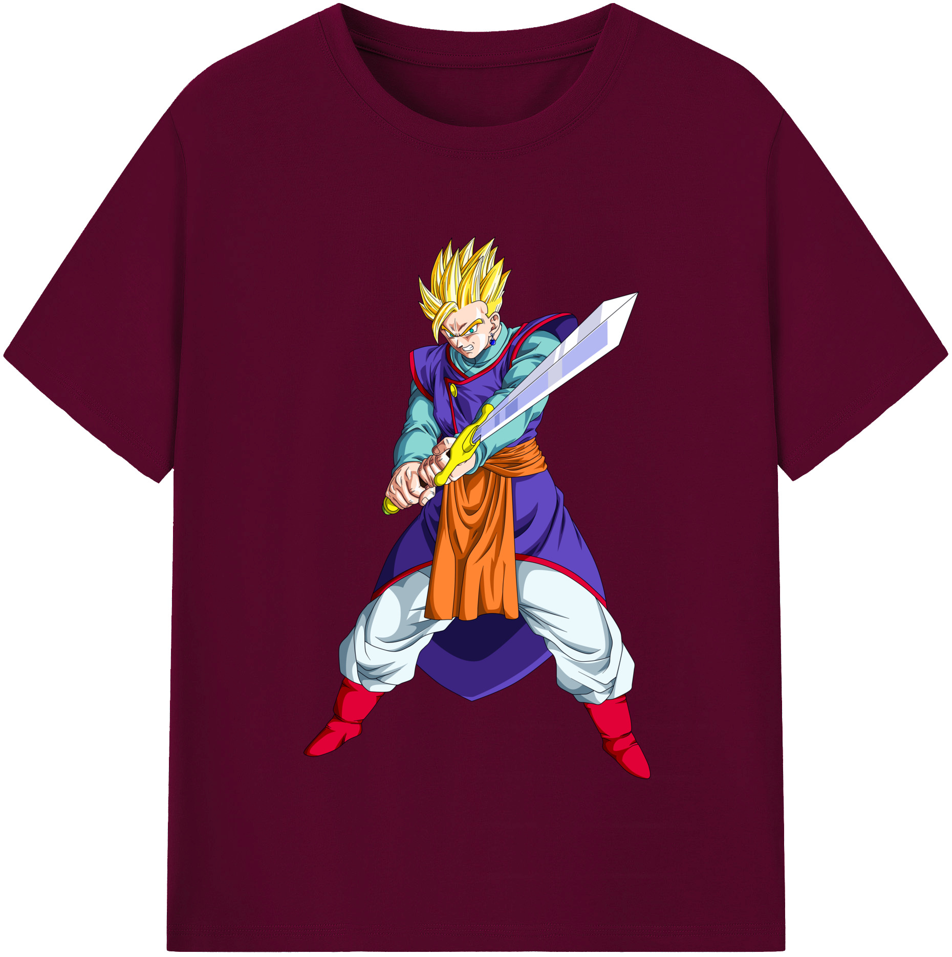 （画像用） ドラゴンボール 孫 悟飯（そんごはん）DRAGON BALL Son Gohan レディースカジュアルプリントTシャツ（綿100％）
